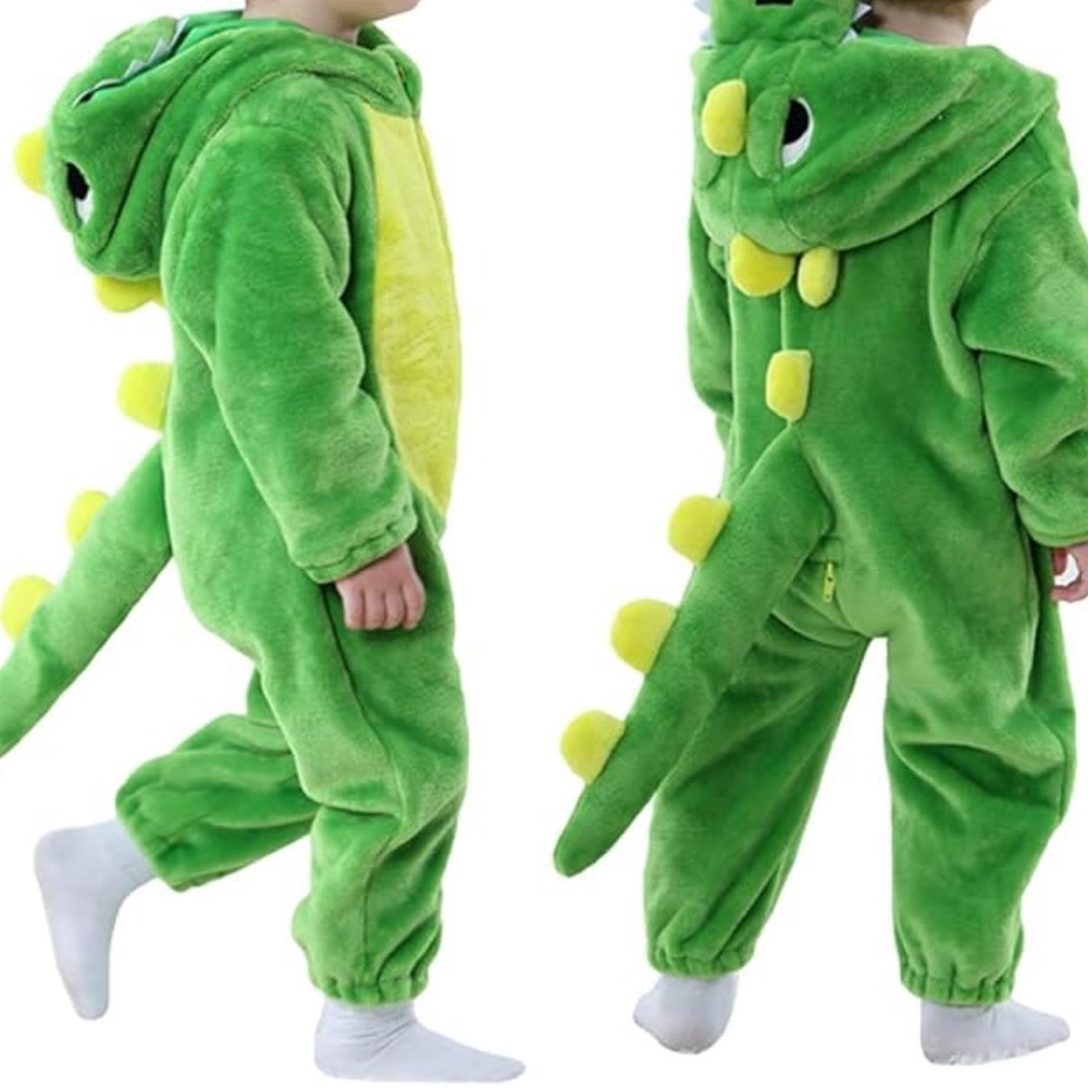 Soft toddler dinosaur onesie, size 18-24m